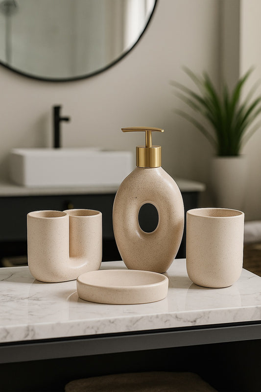 Luxe Ceramic Bathroom Set