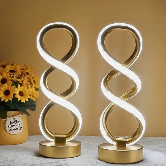 Golden Infinity LED Lamp