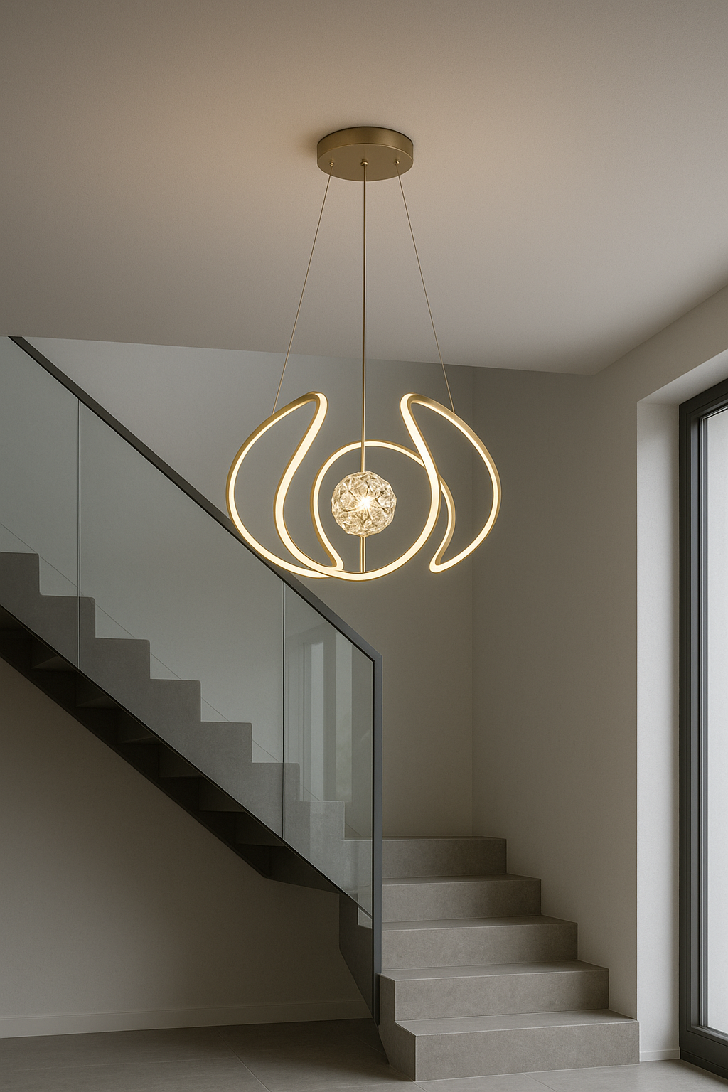 Modern Art-Shaped LED Chandelier